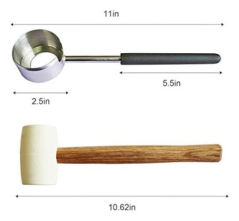 Herramientas Para Abrir Cocos Con Martillo Super Seguro Y Fá