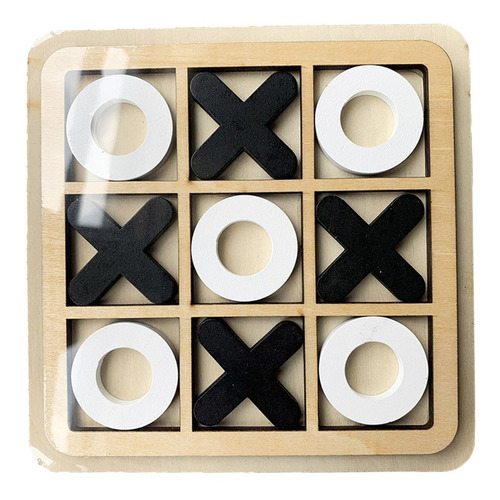 Juego De Mesa  Madera Oxox Tic Tac Toe Rompecabezas De Mesa