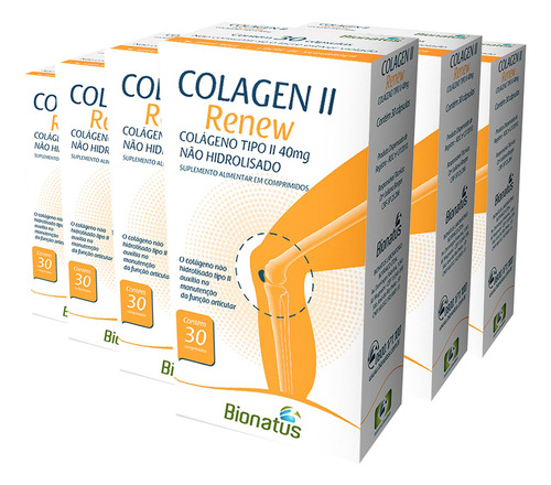 6x Renew Colageno Tipo Ii + Vit + Min 30 Cps Bionatus