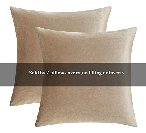 Conjunto 2 Fundas Almohada Decorativas Terciopelo Sofá Cama