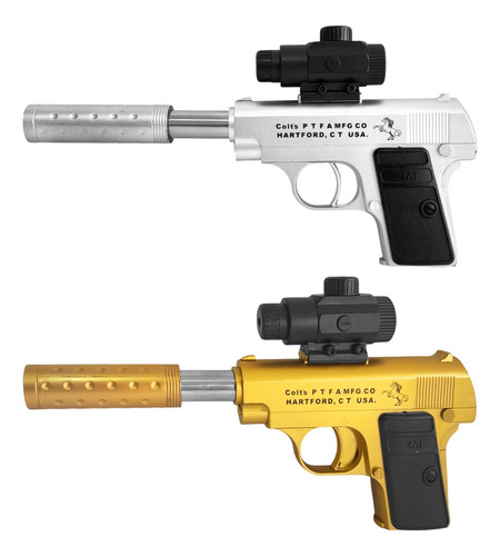 Combo Pistola Lanza Hidrogel Tiro Blanco Electrónico - 90017 Dorado