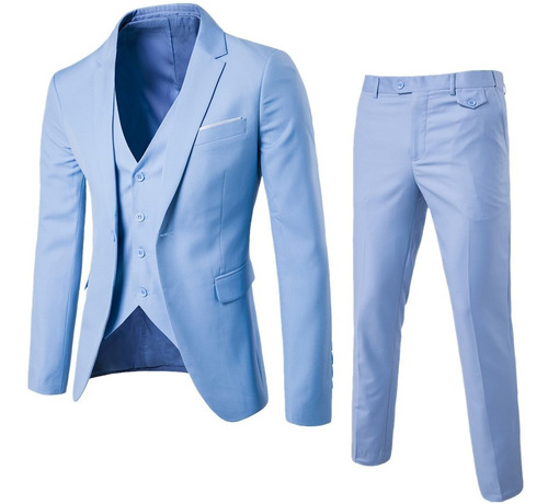 Traje De Hombre De Tres Piezas Traje Casual Formal Fit