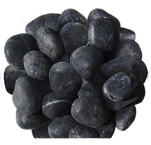 Piedra Decorativa De Marmol Negro Para Jardin (24kg)
