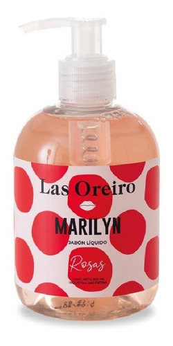 Las Oreiro Jabon Líquido Marilyn Rosas X 300ml