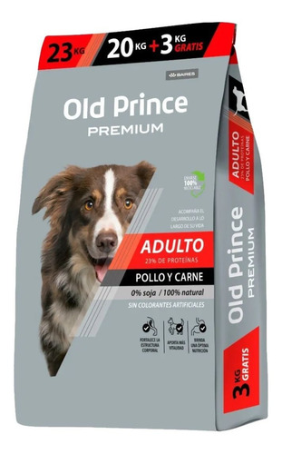 Alimento Para Perro Adulto Old Prince 20 Kg + 3 Kg De Regalo