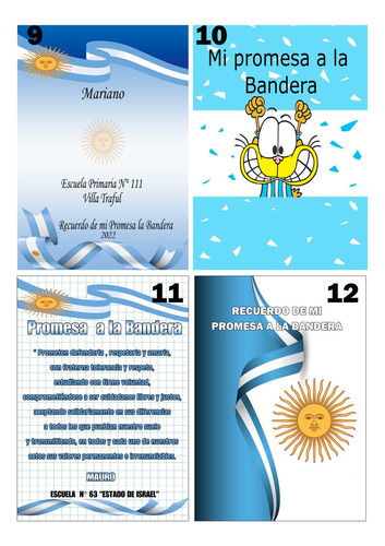 Anotador + Diploma De Regalo Promesa Bandera X 20 Unidades