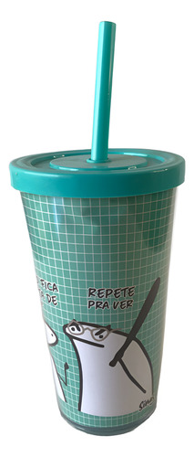 Copo Canudo Flork 500ml - Profissões Policial
