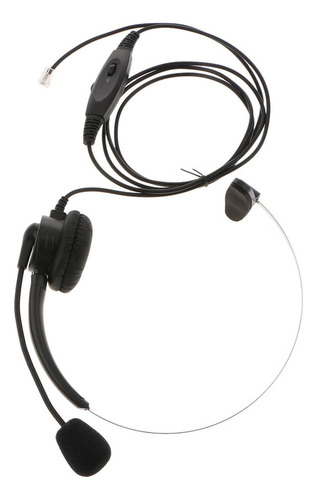 Micrófono De Auriculares Rj9 Con Auriculares Comerciales Par