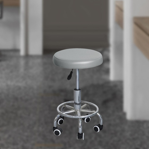 Funda Para Silla De Taburete, Funda De Asiento Redonda, Gris