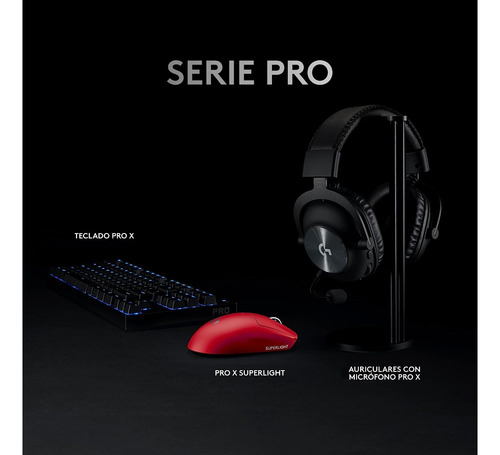 Mouse Gamer Logitech Pro X Superlight Hero Inalambrico Rojo