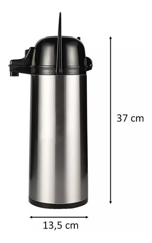 Termo Sifon 1.9lts Agua Caliente 12h Frío 24h Acero Vidrio