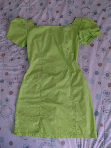 Vestido De Dama Lindo Y Cómodo. Talla 10. Usado. Verde