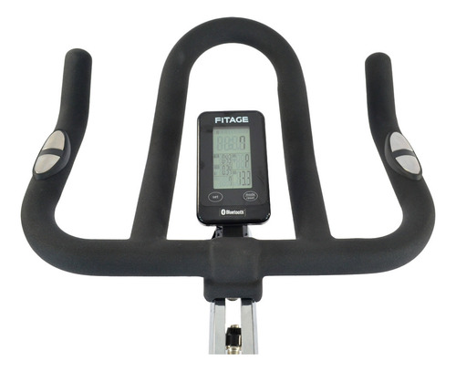 Bicicleta Spinning Prof. Fitage Strong 860 Con Bluetooth Color Negro