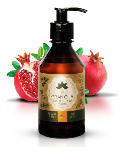 Óleo Vegetal De Romã 250ml 100% Natural - Gran Oils