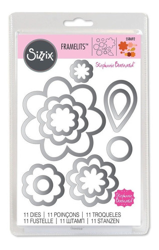 Sizzix Framelits Suajes De Flores Y Hojas 11 Troqueles