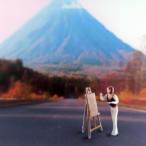 Pintor Modelo De Personas En Miniatura 1:64 Decoración De