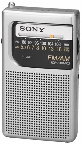 Radio De Bolsillo Am /fm Sony Icf-s10mk2, Plateada