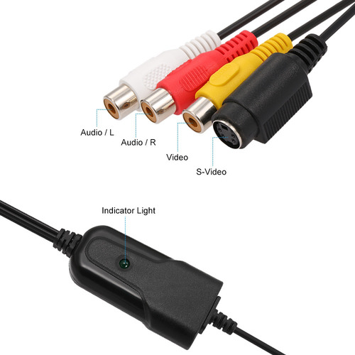 Conversor De Vídeo Portátil De Captura De Áudio Usb 2.0