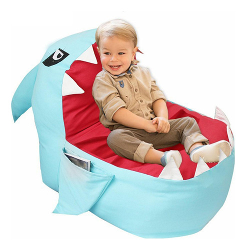 Lindo Sofá For Niños Con Forma De Tiburón, Silla Con
