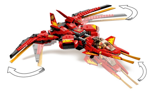 Imagen 3 de 6 de Bloques para armar Lego Ninjago Kai fighter 513 piezas en caja