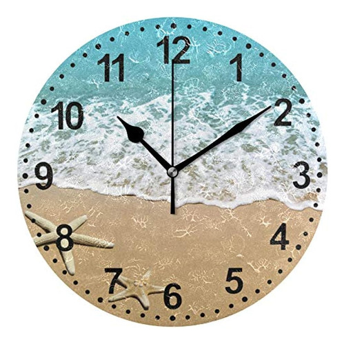 Reloj De Baño Seashell Navidad Reloj De Pared Decorativo Rel