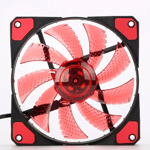 Fan Cooler Ventilador 12cm 12x12 Led Colores Pc Case Mdj