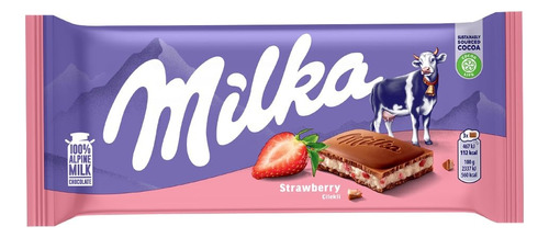 Chocolate Milka Fresa Strawberry 100g