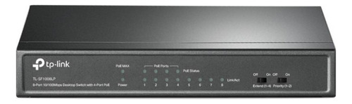 Tp-link Switch Poe De 8 Puertos 10/100mbps /poe 4 Puertos/