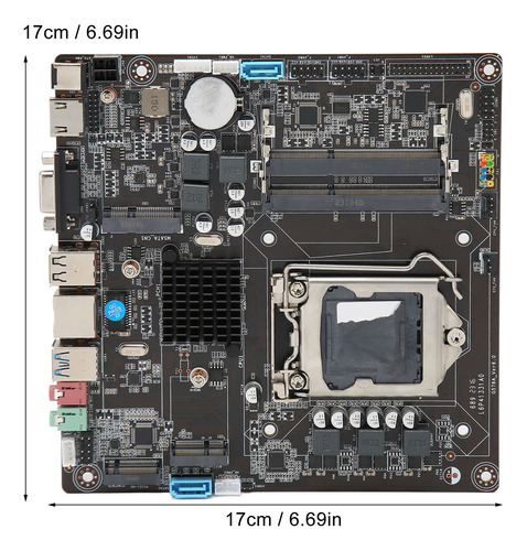 Placa Madre Ddr3 H81 Mini Itx Lga 1150 Con Ranura De Doble C