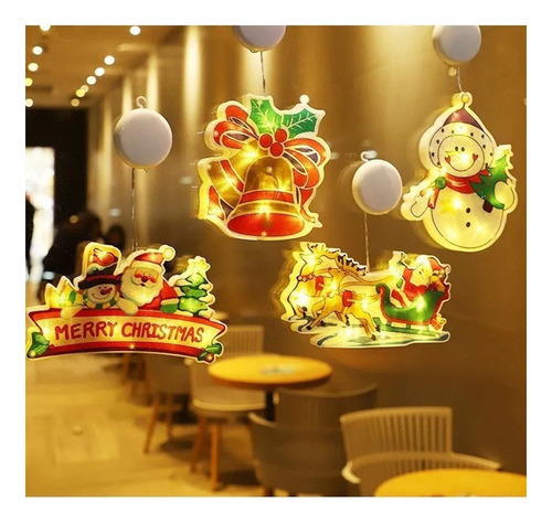 Ventosas De Luz Navideña Con Lámpara Led For Decoración