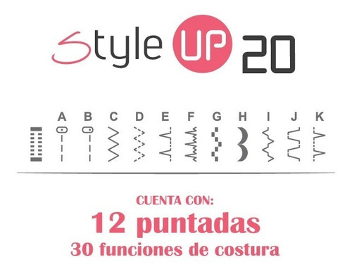 Máquina De Coser Style Up 20 Alfa