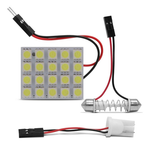 Placa 20 Leds Smd Torpedo Pingo 69 T10 Xenon Cortesia Luz