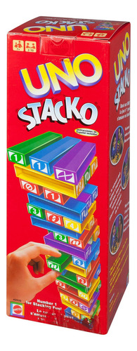 Uno Stacko Juego De Mesa Torre De Bloques Mattel
