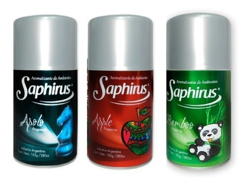 Pack X 24 Fragancias Saphirus Aerosol Officenter