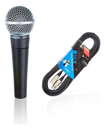 Kit Microfono Shure Sm58-lc + Cable Proel Xlr Bulk250lu6