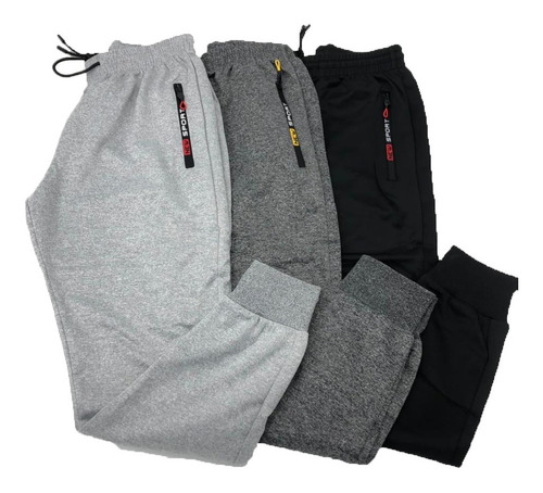 Pack 3 Pantalón Joggers Hombre Buzo Sin Polar Mejor Calidad