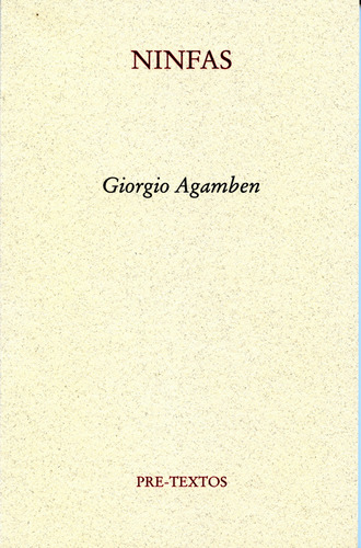 Libro Ninfas De Giorgio Agamben