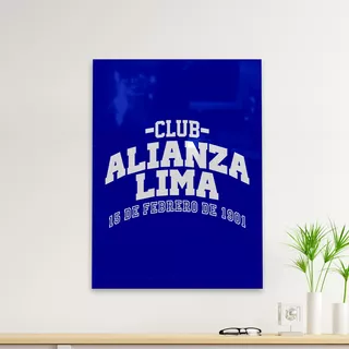 Cuadro Deco Alianza Athletic Design (d0930 Boleto.store)