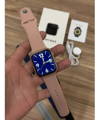 Relógio Smartwatch Ws93 Max + Pulseira Caixa Rosa