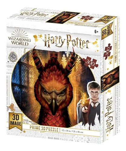 Quebra Cabeça 3d Fawkes Harry Potter 300 Peças - Br1324