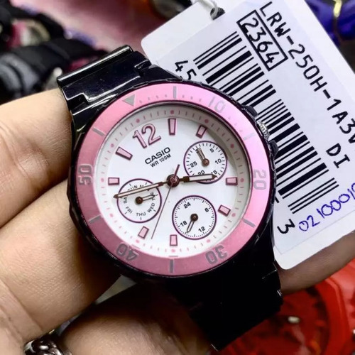 Reloj Mujer Casio Lrw-250h-1a3 Negro Analogo / Lhua Store