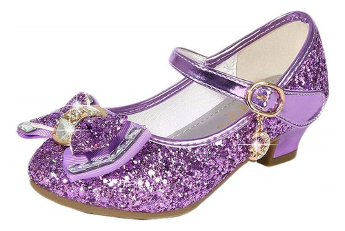 Zapatos Princesa Lentejuelas Niñas Zapatos Rol Danza 26-38