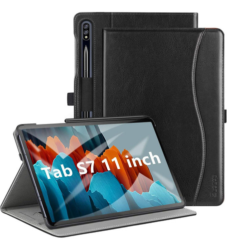 Funda De Cuero Para Samsung Galaxy Tab S7 11 Ztotop Negro