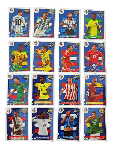 Figuritas Extra Sticker Base Completo Copa America 2024 