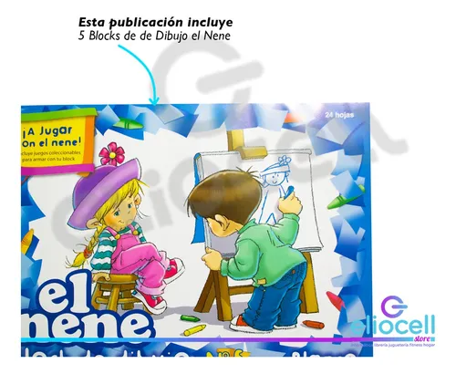 Block El Nene Número 5 Blanco X 5 Unidades