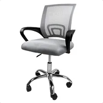 Comprar Sillon Ejecutivo Respaldo Alto Silla Escritorio Pc Tapizado Color Gris Material Del Tapizado Gris