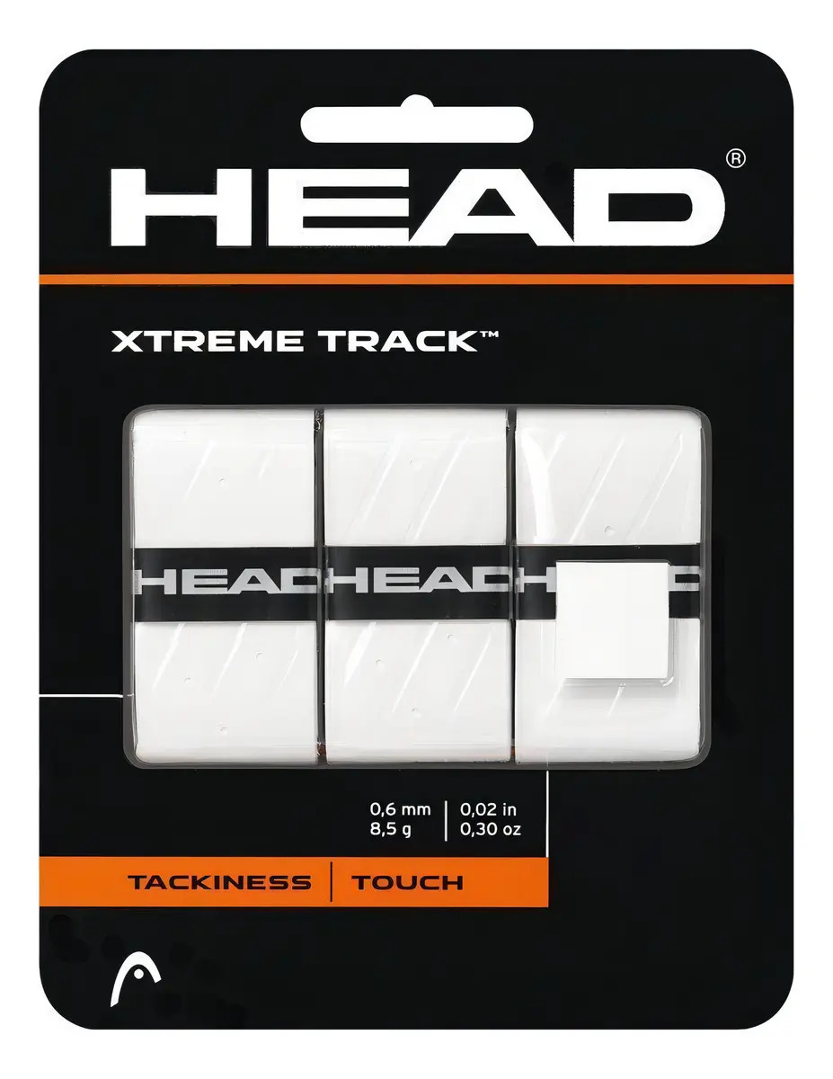 Overgrip Head Xtreme Track Branco Para Raquete - 3 Un