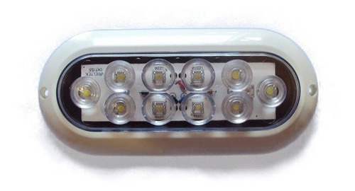 Luminária Nautica 10 Leds 12v Luz De Cabine - Barcos Trailer