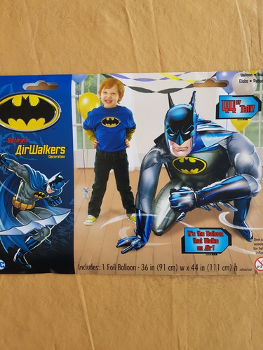 Batman Inflable Tamaño Humano Para Festejo De Cumpleaños