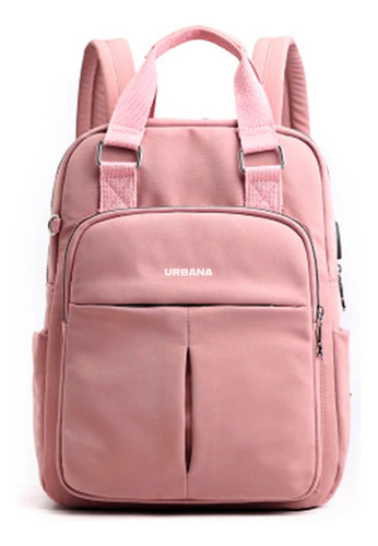 Mochila urbana Ionify Air color rosa diseño lisa 16L